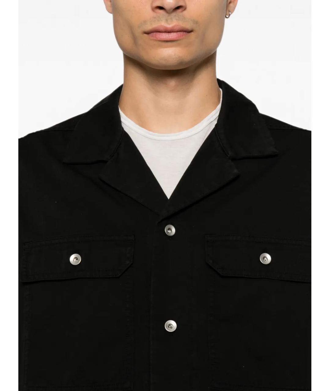 RICK OWENS DRKSHDW Черная хлопковая кэжуал рубашка, фото 5