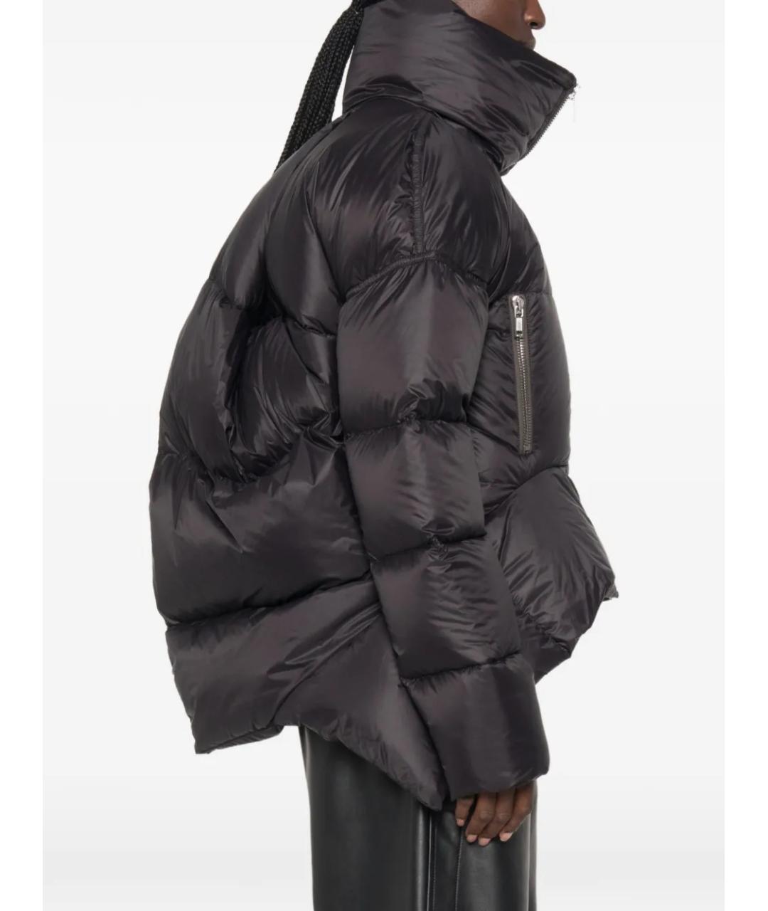 RICK OWENS Черный полиамидовый пуховик, фото 3
