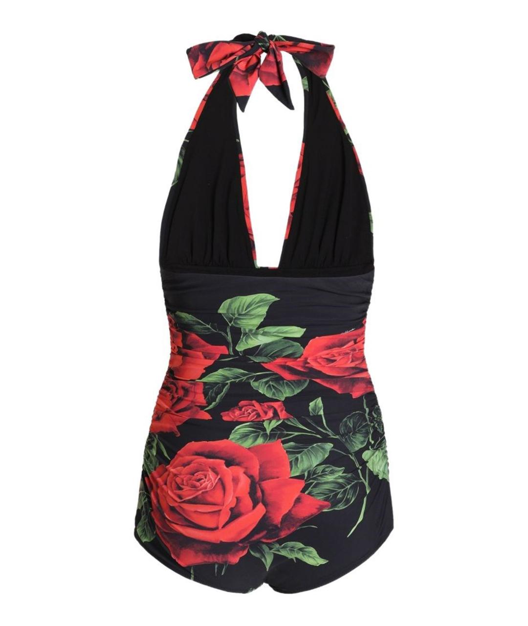 DOLCE&GABBANA Черный полиамидовый купальник, фото 2