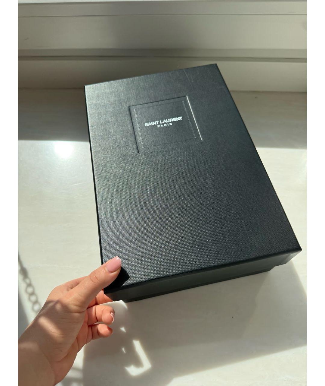 SAINT LAURENT Черные кожаные туфли, фото 6