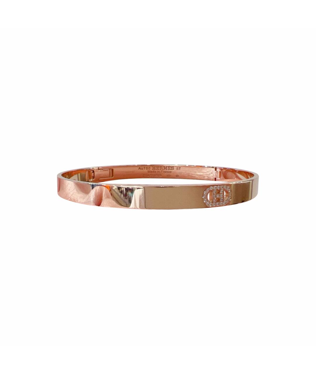 HERMES Золотой браслет из розового золота, фото 1