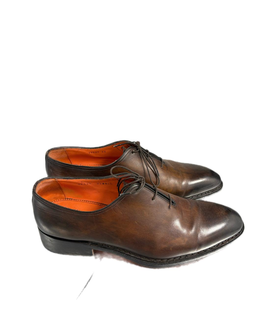 SANTONI Коричневые туфли, фото 4