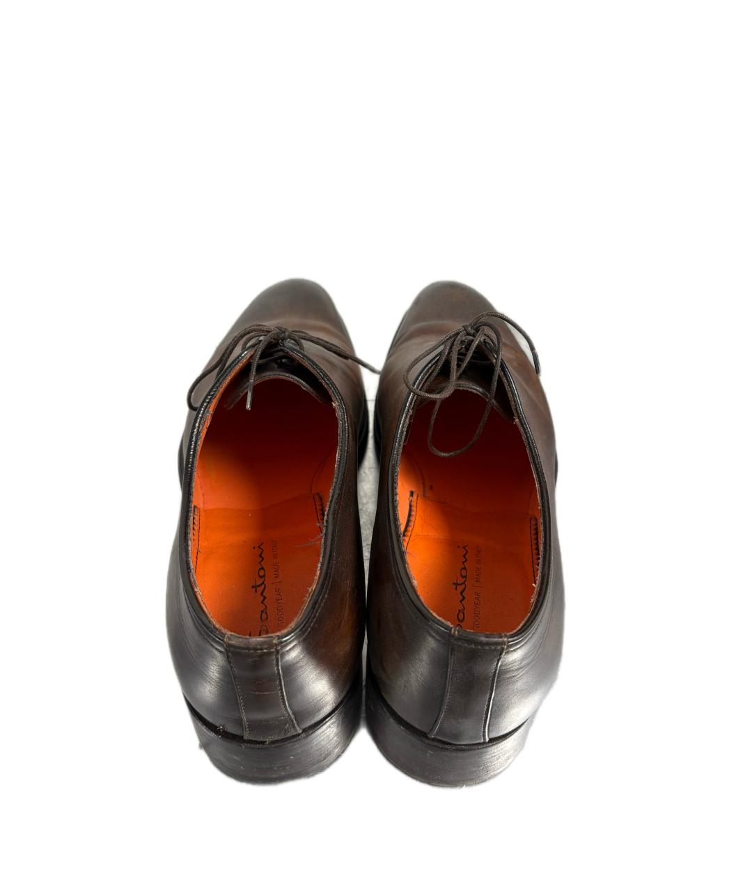 SANTONI Коричневые туфли, фото 3
