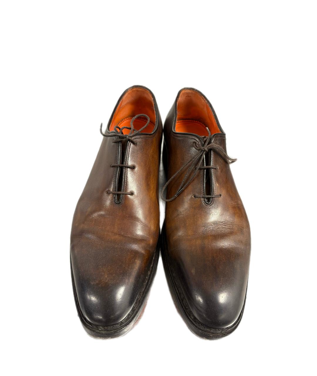 SANTONI Коричневые туфли, фото 2