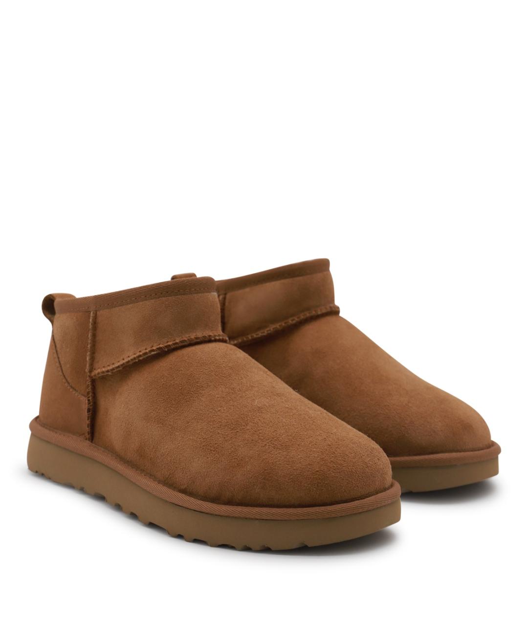 UGG Коричневые кожаные полусапоги, фото 2