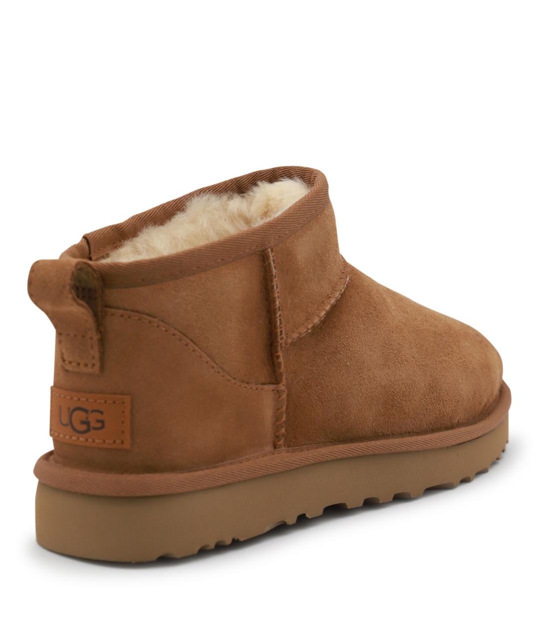 UGG Коричневые кожаные полусапоги, фото 3