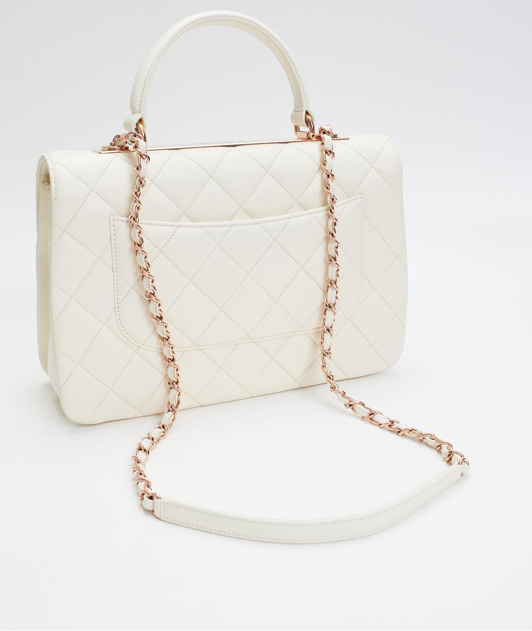 CHANEL Бежевая кожаная сумка тоут, фото 7