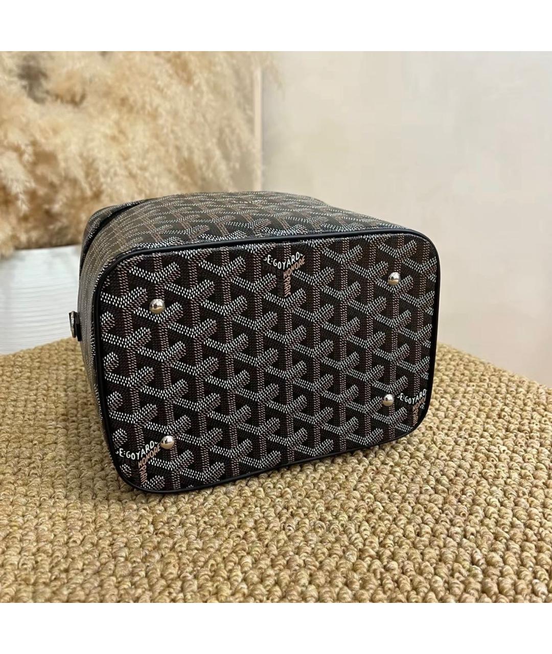 GOYARD Черная кожаная сумка через плечо, фото 7
