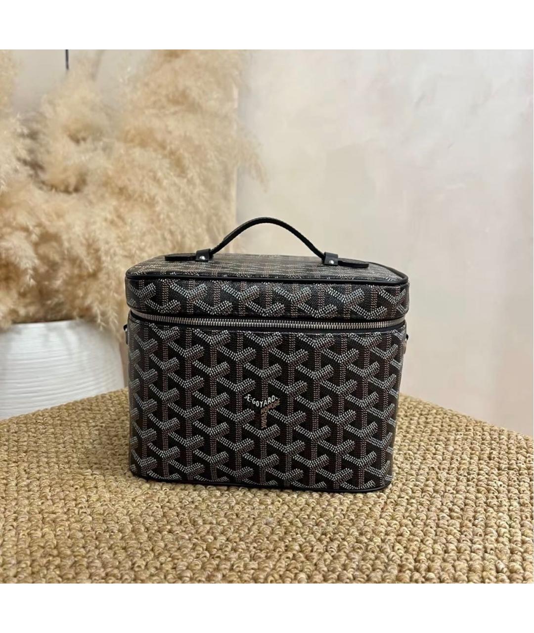 GOYARD Черная кожаная сумка через плечо, фото 2