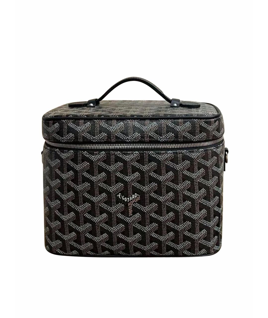 GOYARD Черная кожаная сумка через плечо, фото 1