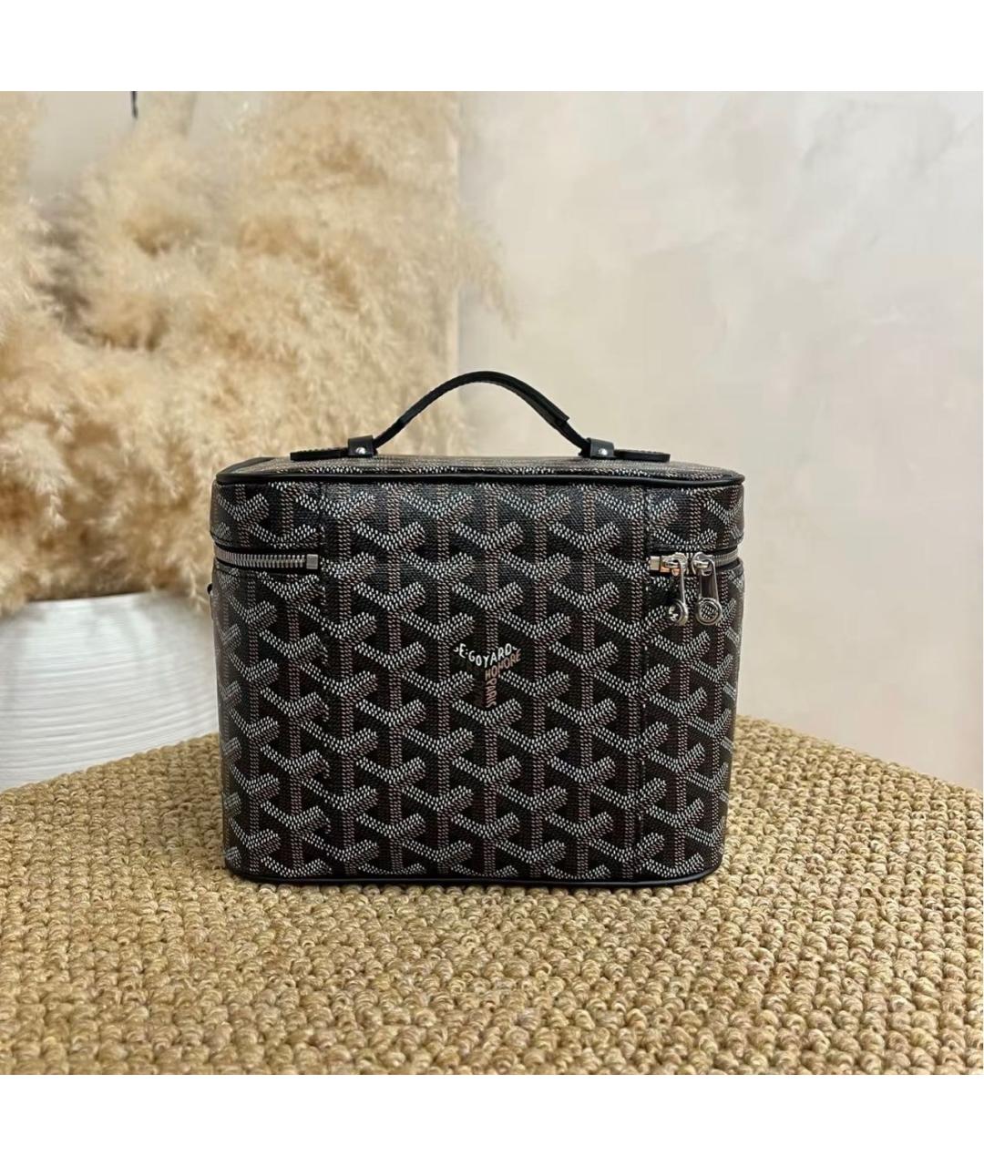 GOYARD Черная кожаная сумка через плечо, фото 3