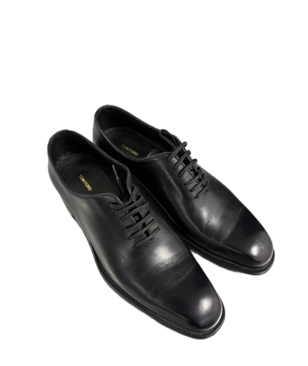 TOM FORD Черные кожаные туфли, фото 5