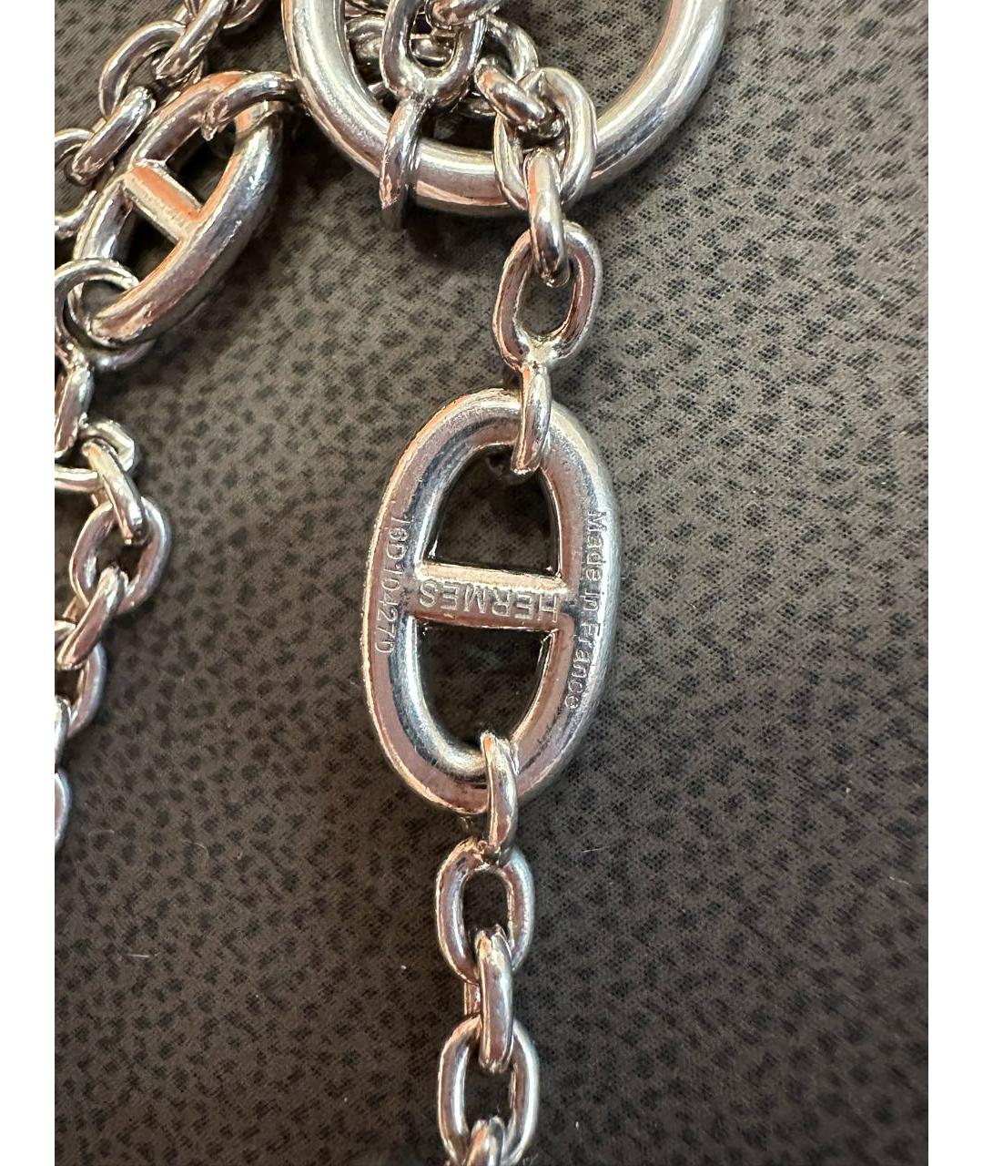 HERMES Серебряное серебряное колье, фото 5