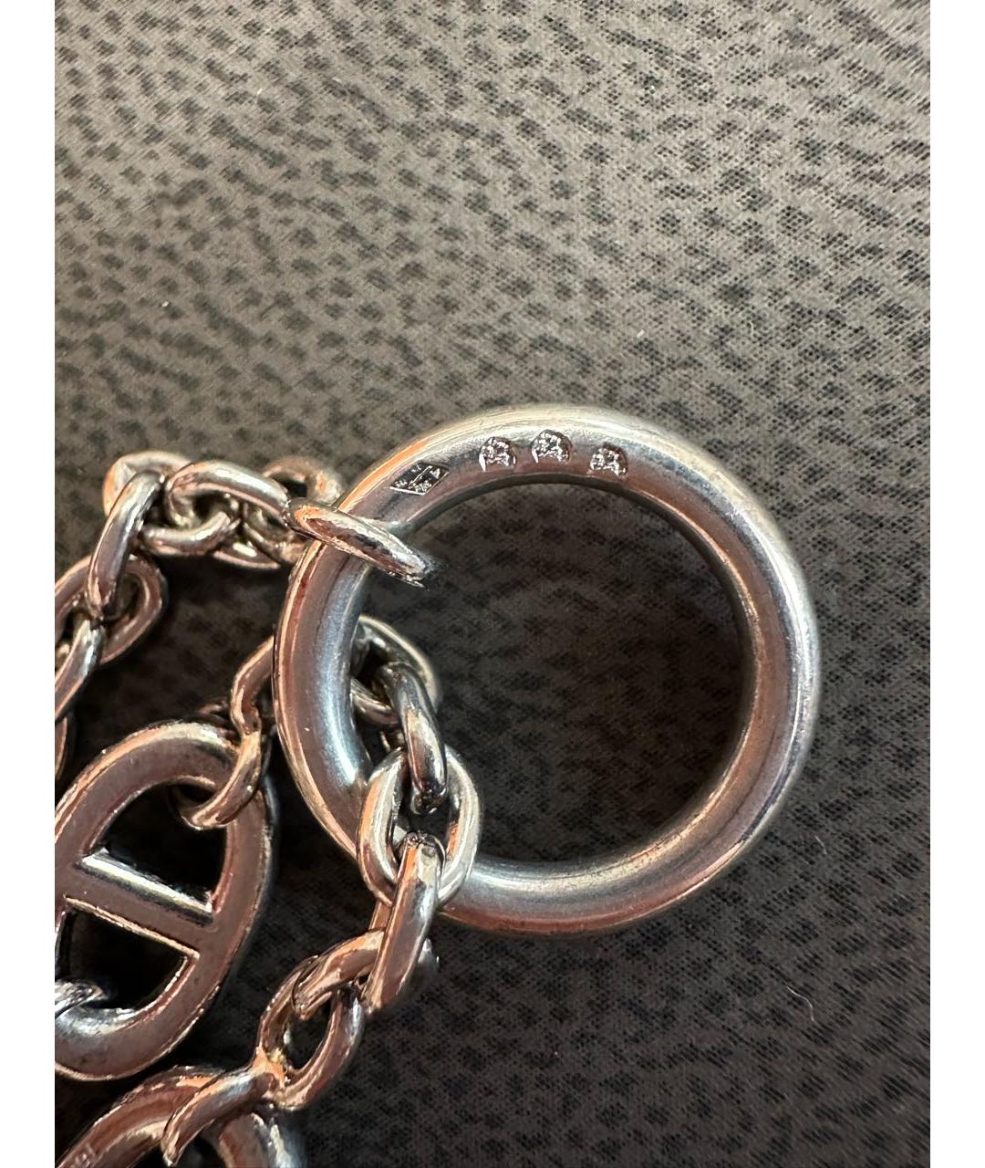 HERMES Серебряное серебряное колье, фото 4