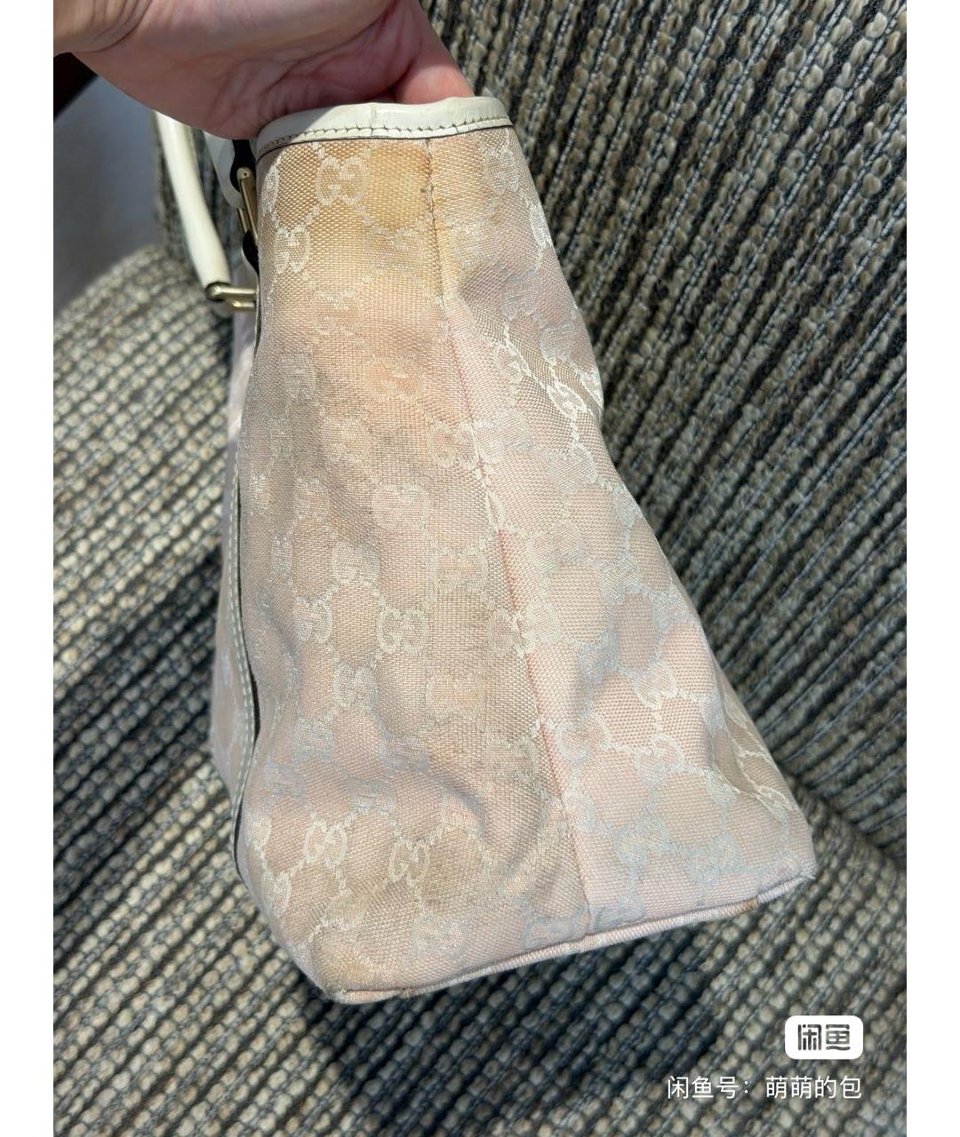 GUCCI Розовая канва сумка тоут, фото 5