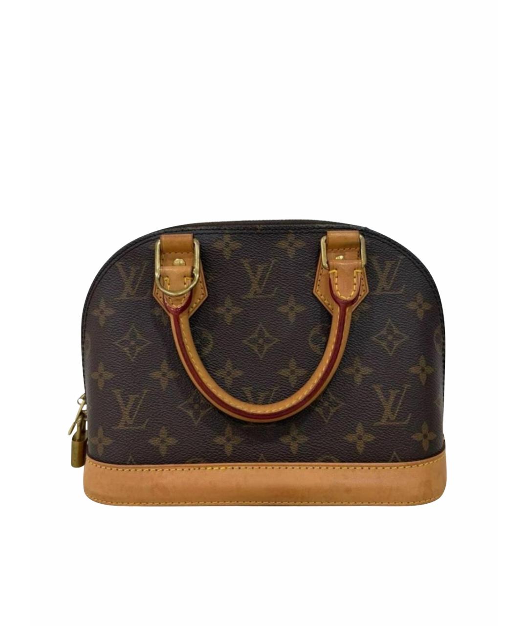 LOUIS VUITTON Коричневая кожаная сумка через плечо, фото 1