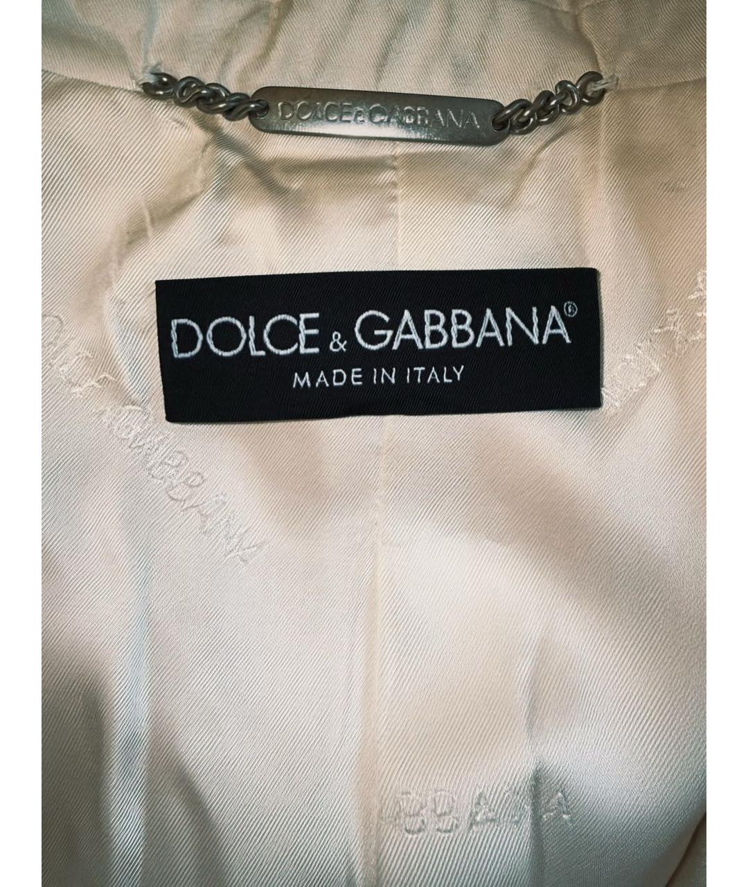 DOLCE&GABBANA Белый жакет/пиджак, фото 3