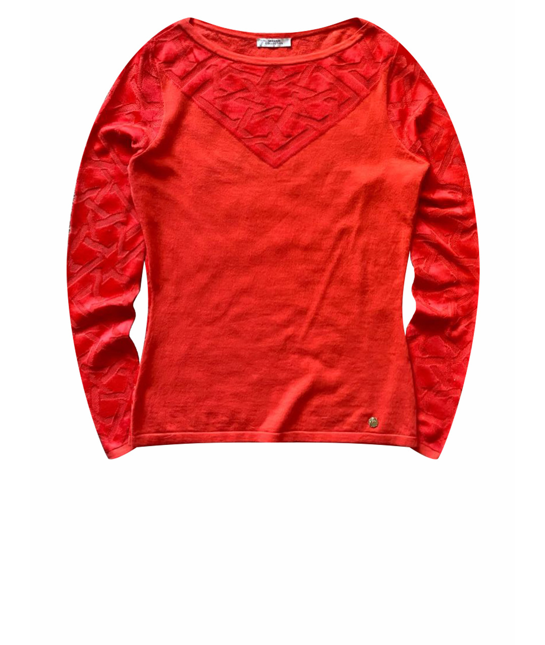 VERSACE COLLECTION Красный хлопковый джемпер / свитер, фото 1