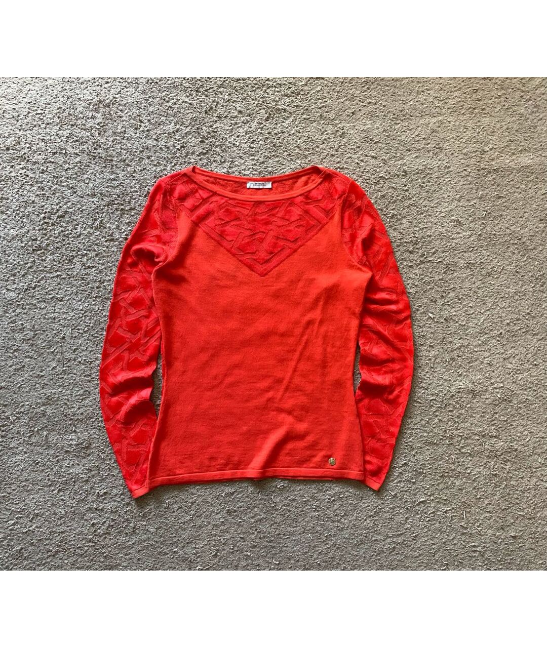 VERSACE COLLECTION Красный хлопковый джемпер / свитер, фото 7