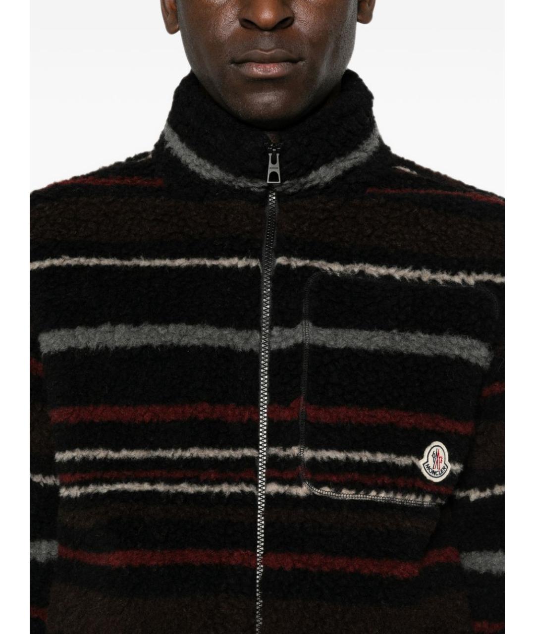 MONCLER Черный шерстяной джемпер / свитер, фото 5