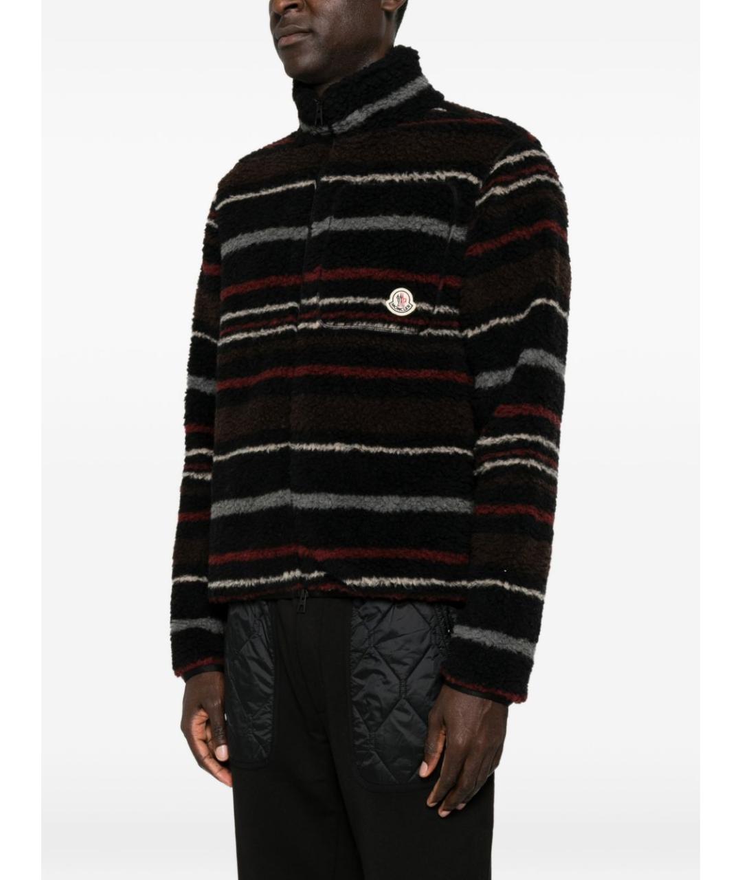 MONCLER Черный шерстяной джемпер / свитер, фото 3
