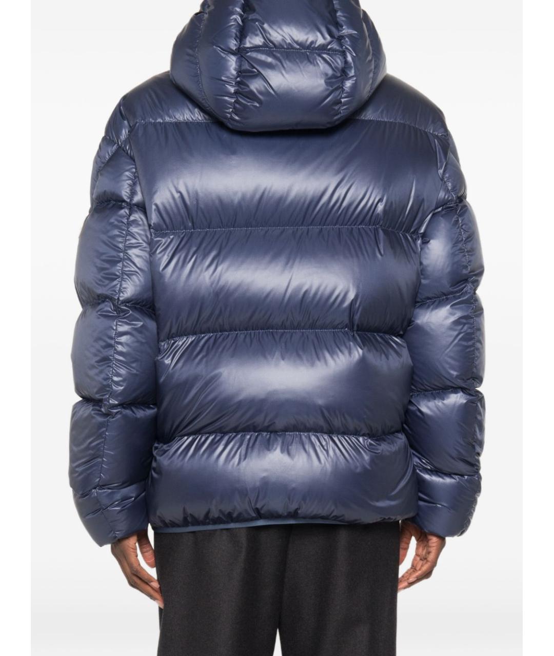 MONCLER Синяя полиамидовая куртка, фото 2