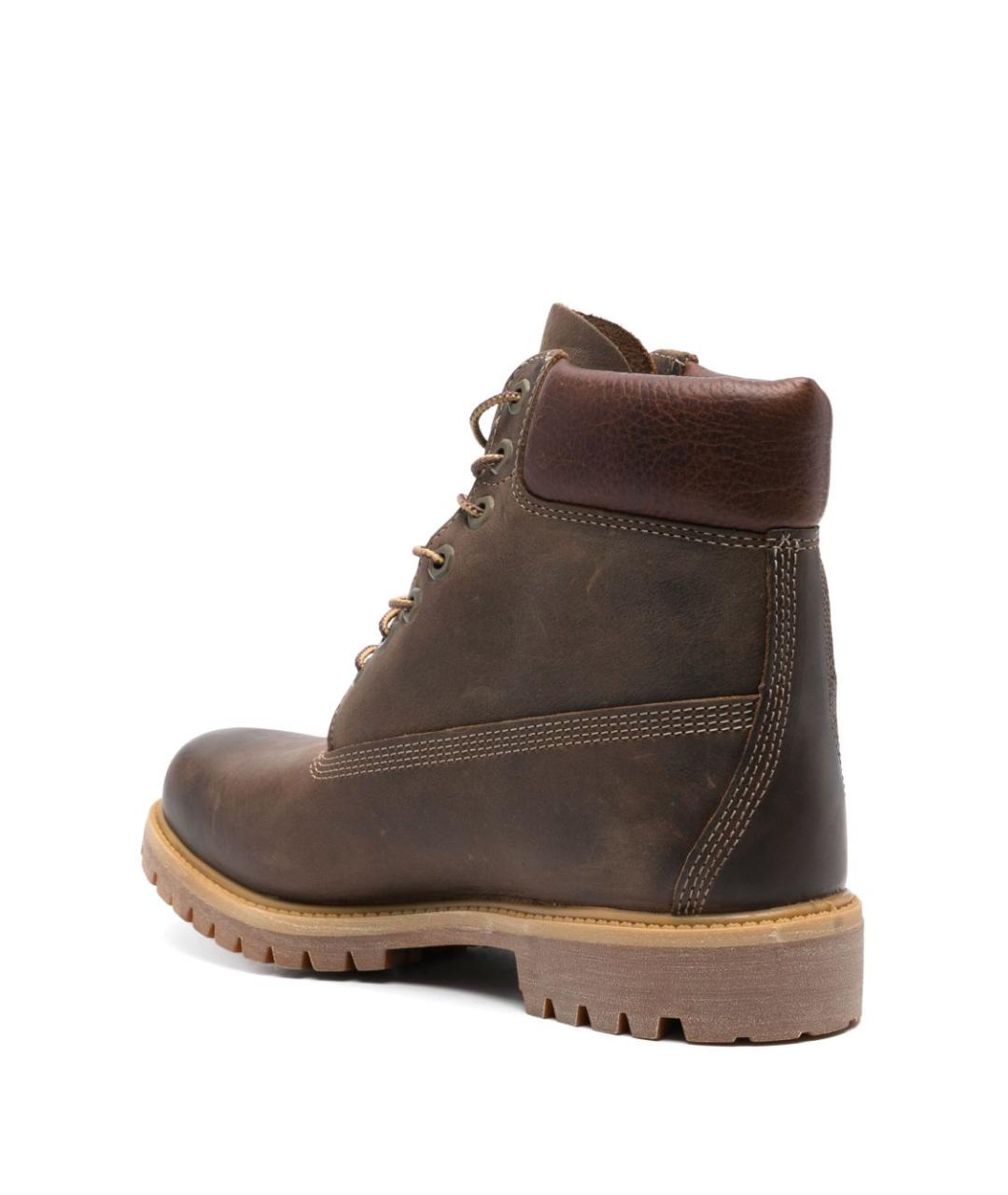 TIMBERLAND Коричневые кожаные низкие ботинки, фото 4