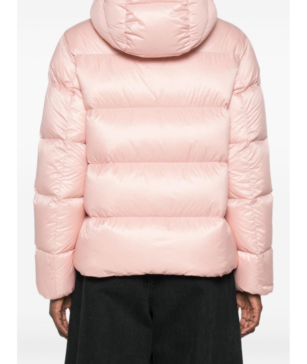 MONCLER Розовый полиамидовый пуховик, фото 5