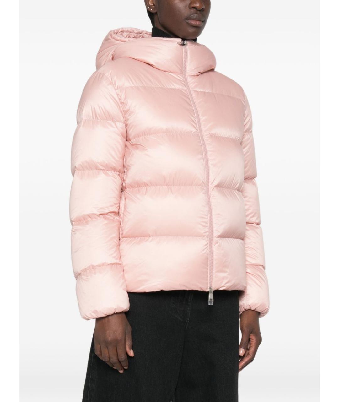 MONCLER Розовый полиамидовый пуховик, фото 2