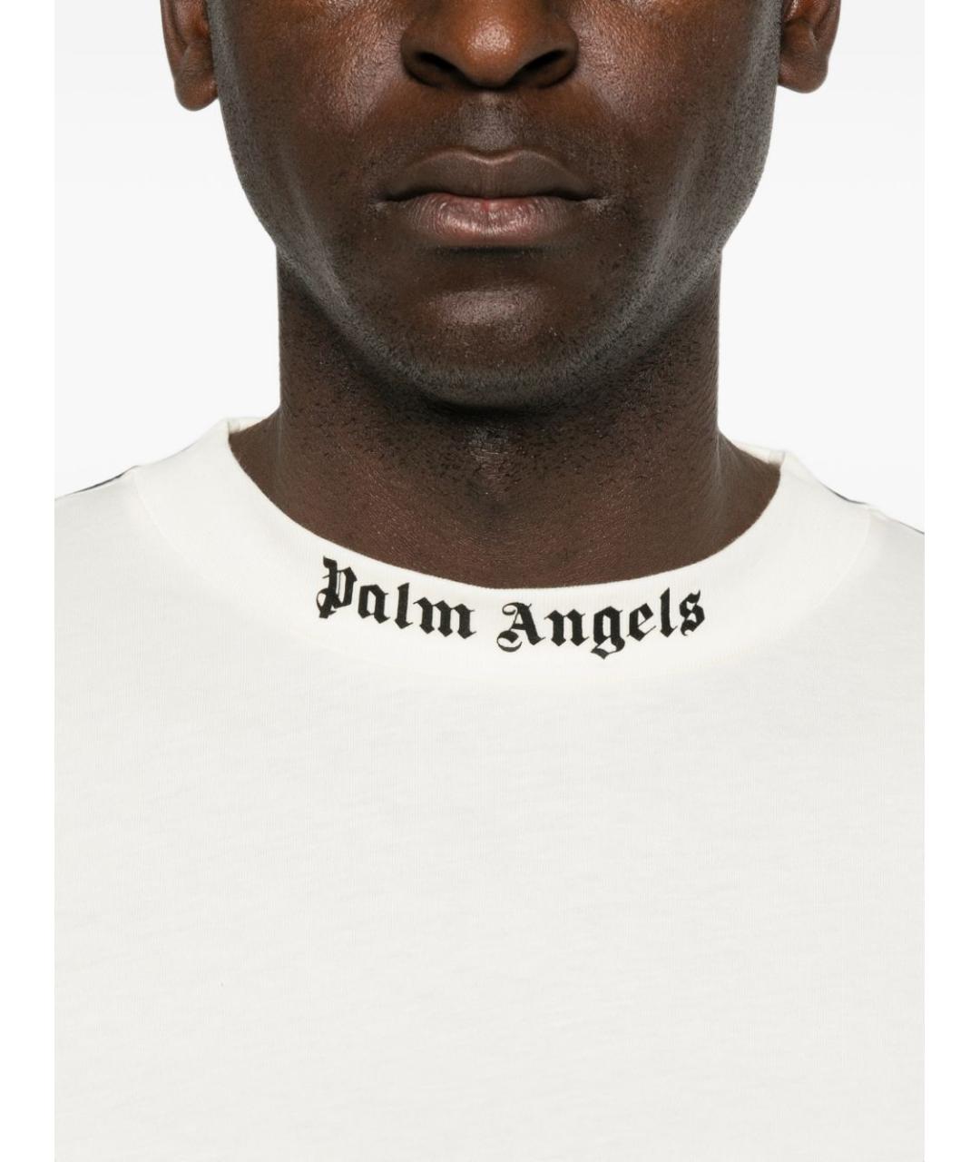 PALM ANGELS Белая хлопковая футболка, фото 2
