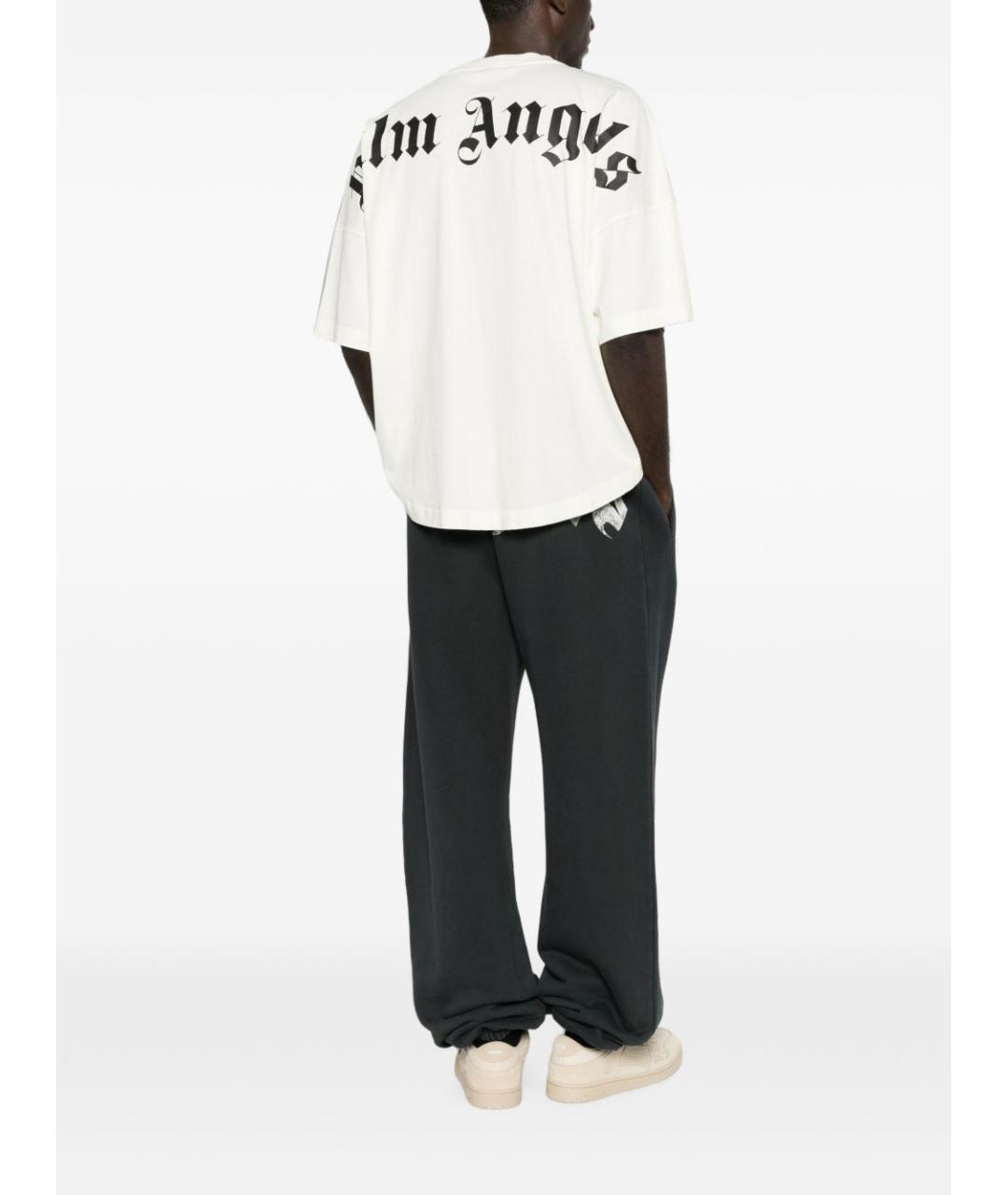 PALM ANGELS Белая хлопковая футболка, фото 5
