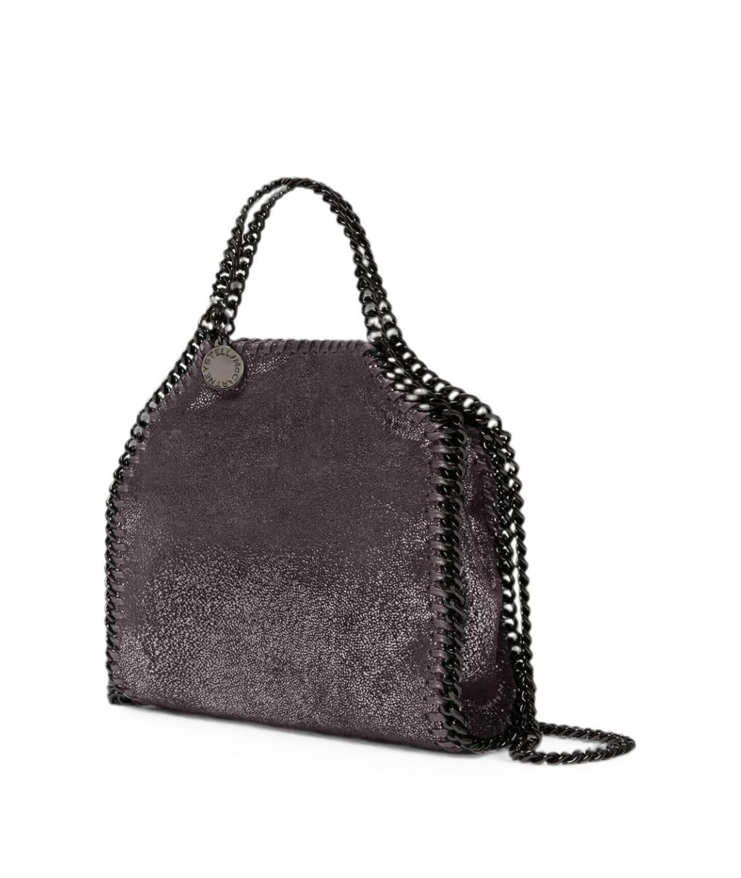 STELLA MCCARTNEY Темно-синяя синтетическая сумка тоут, фото 2
