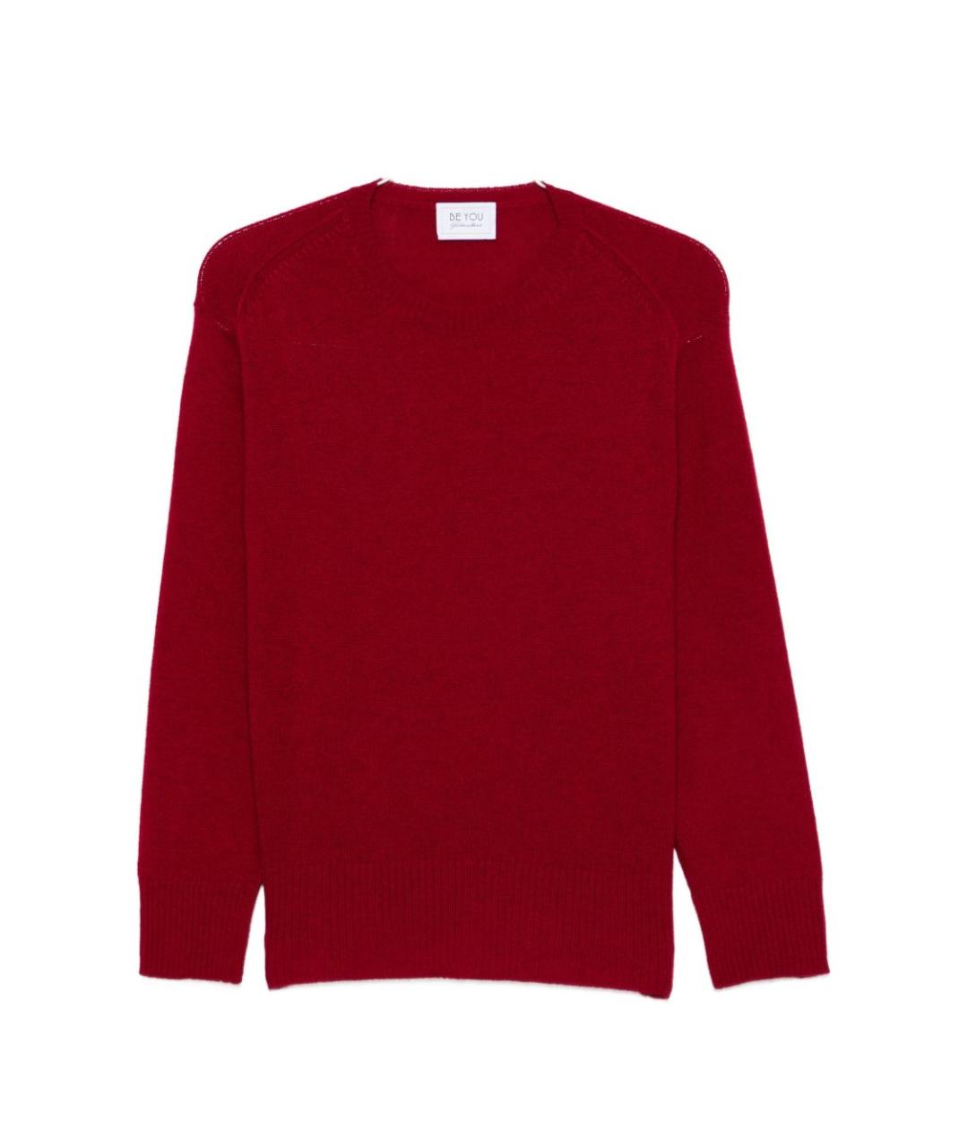 BEYOU Красный шерстяной джемпер / свитер, фото 1