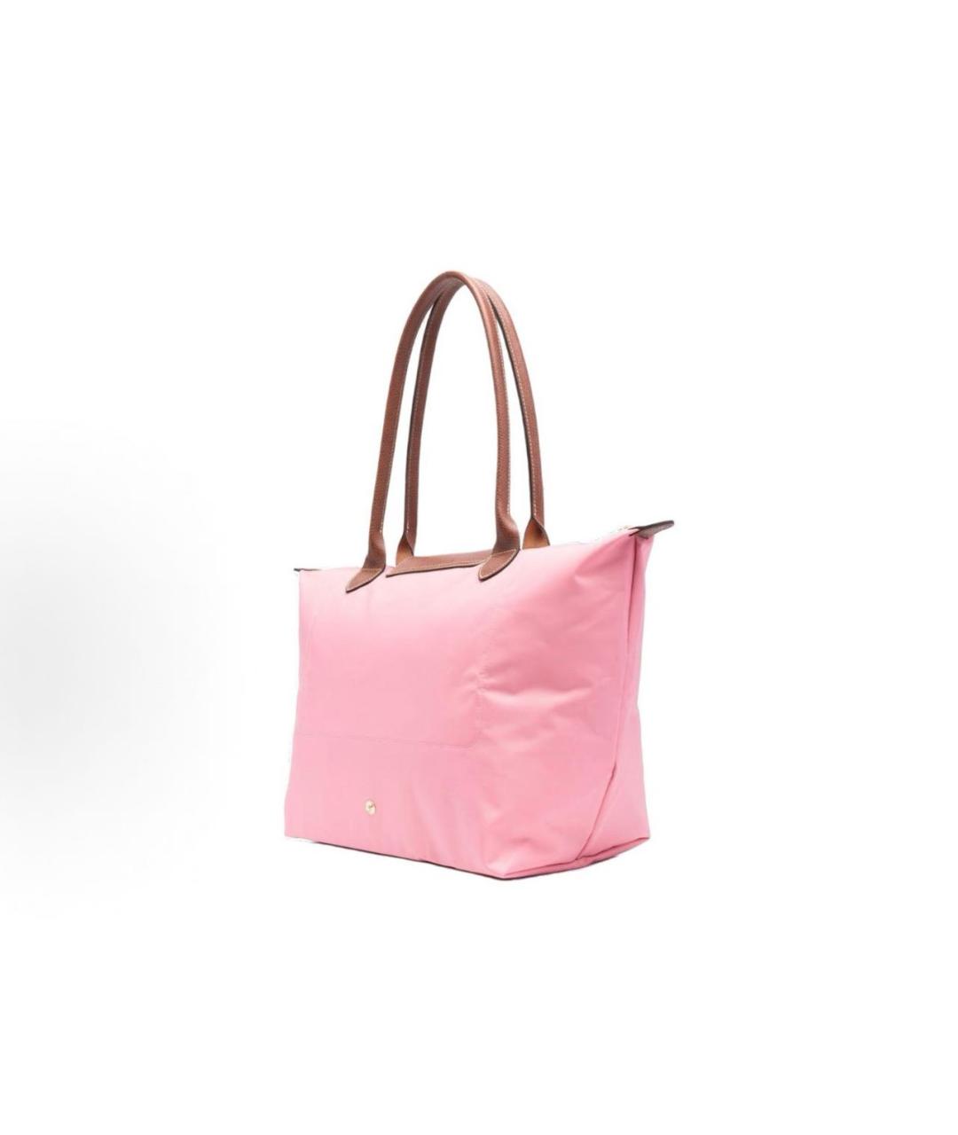 LONGCHAMP Розовая тканевая сумка тоут, фото 2