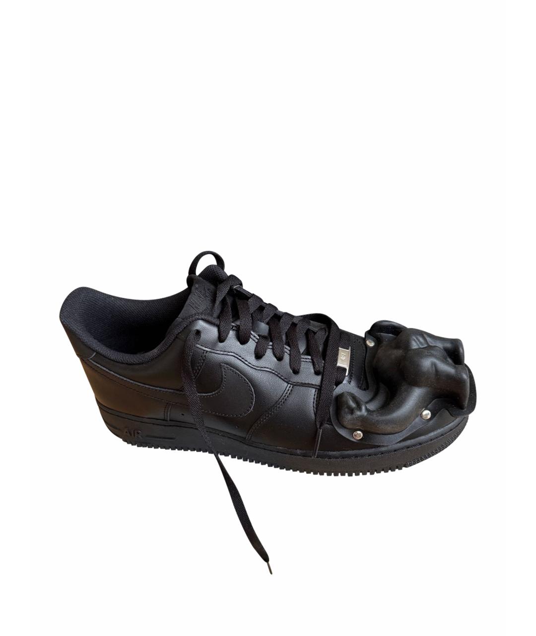 COMME DES GARÇONS HOMME PLUS Черные кожаные низкие кроссовки / кеды, фото 1