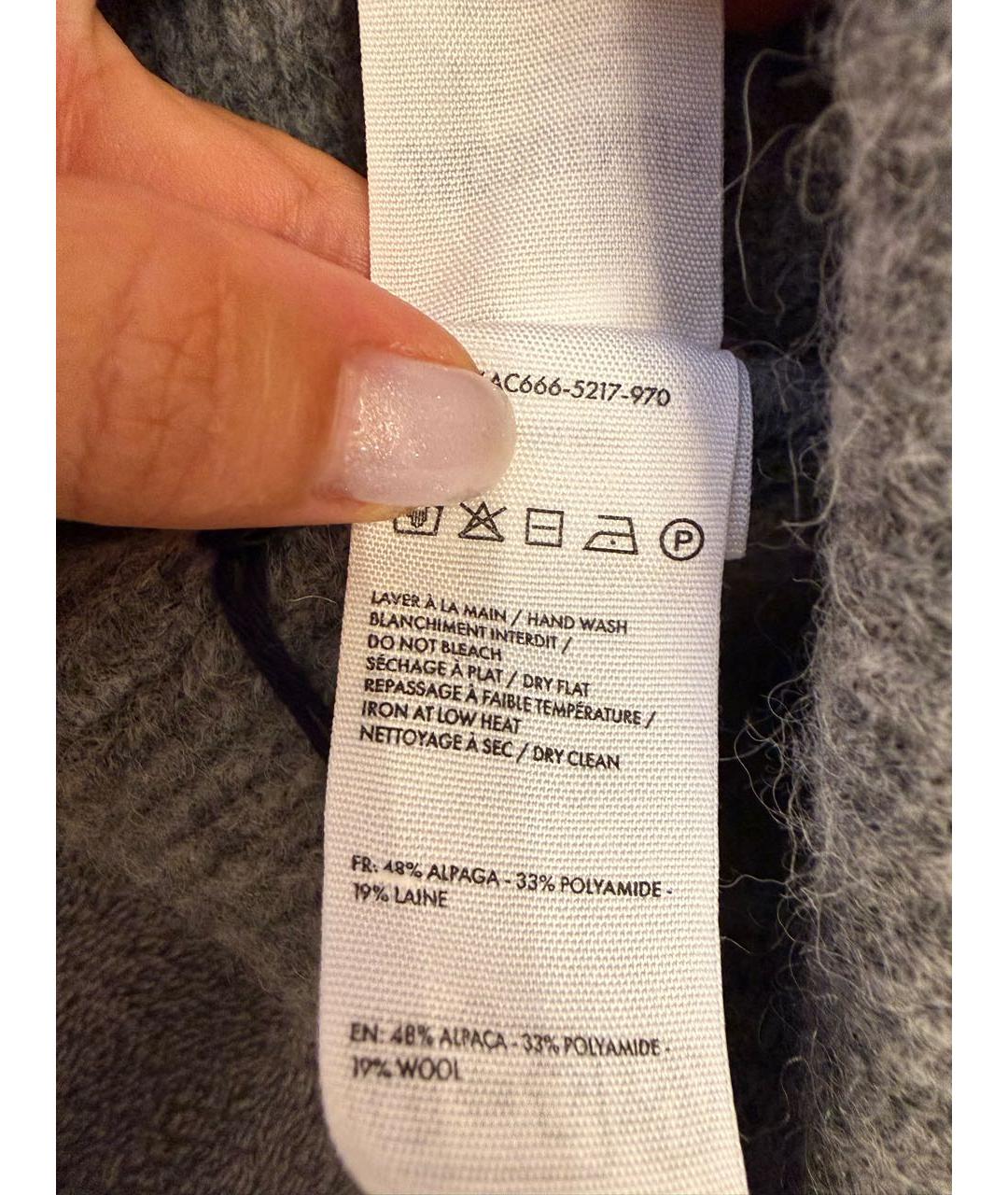 JACQUEMUS Серая шерстяная шапка, фото 2
