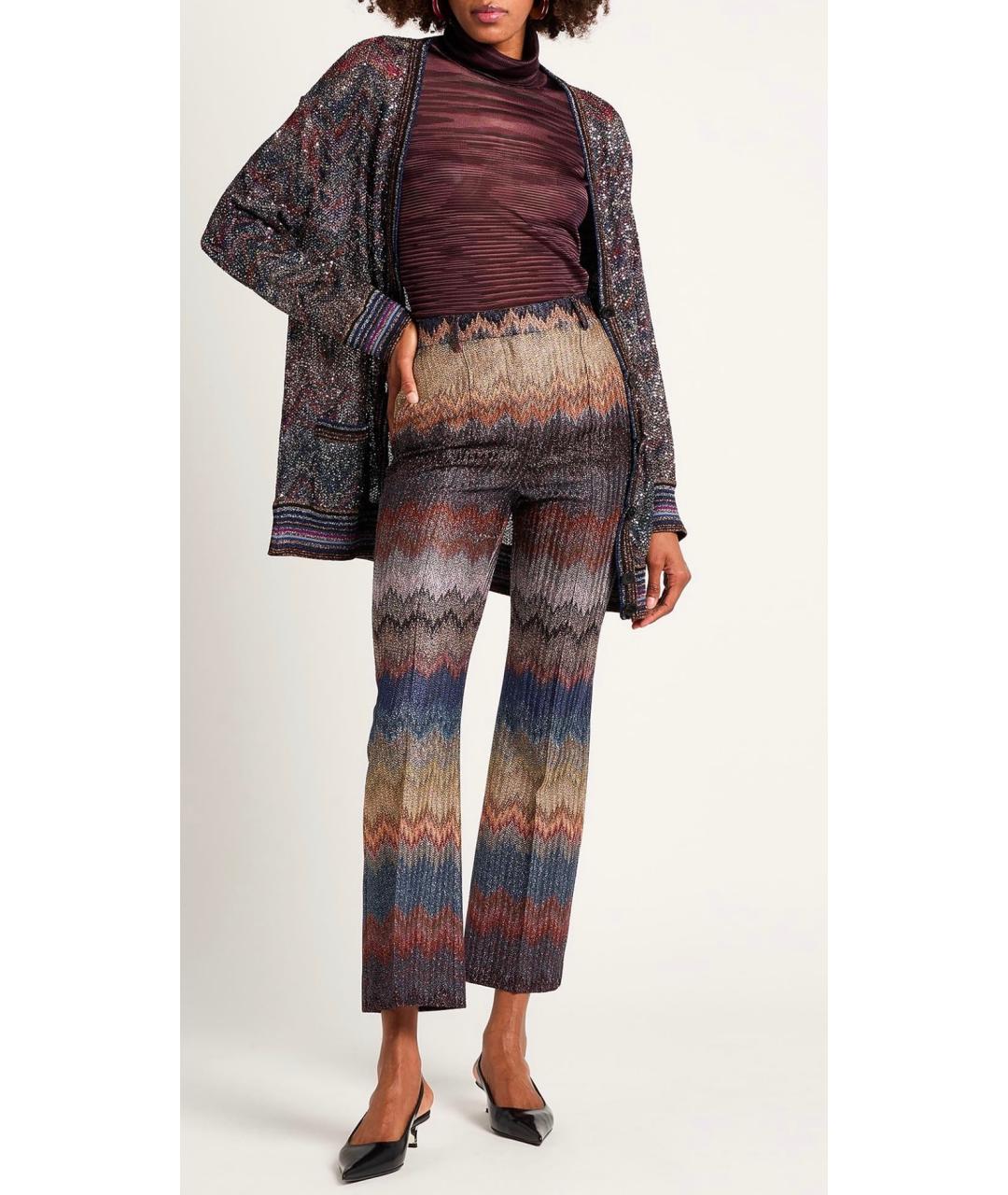 MISSONI Мульти вискозные прямые брюки, фото 2