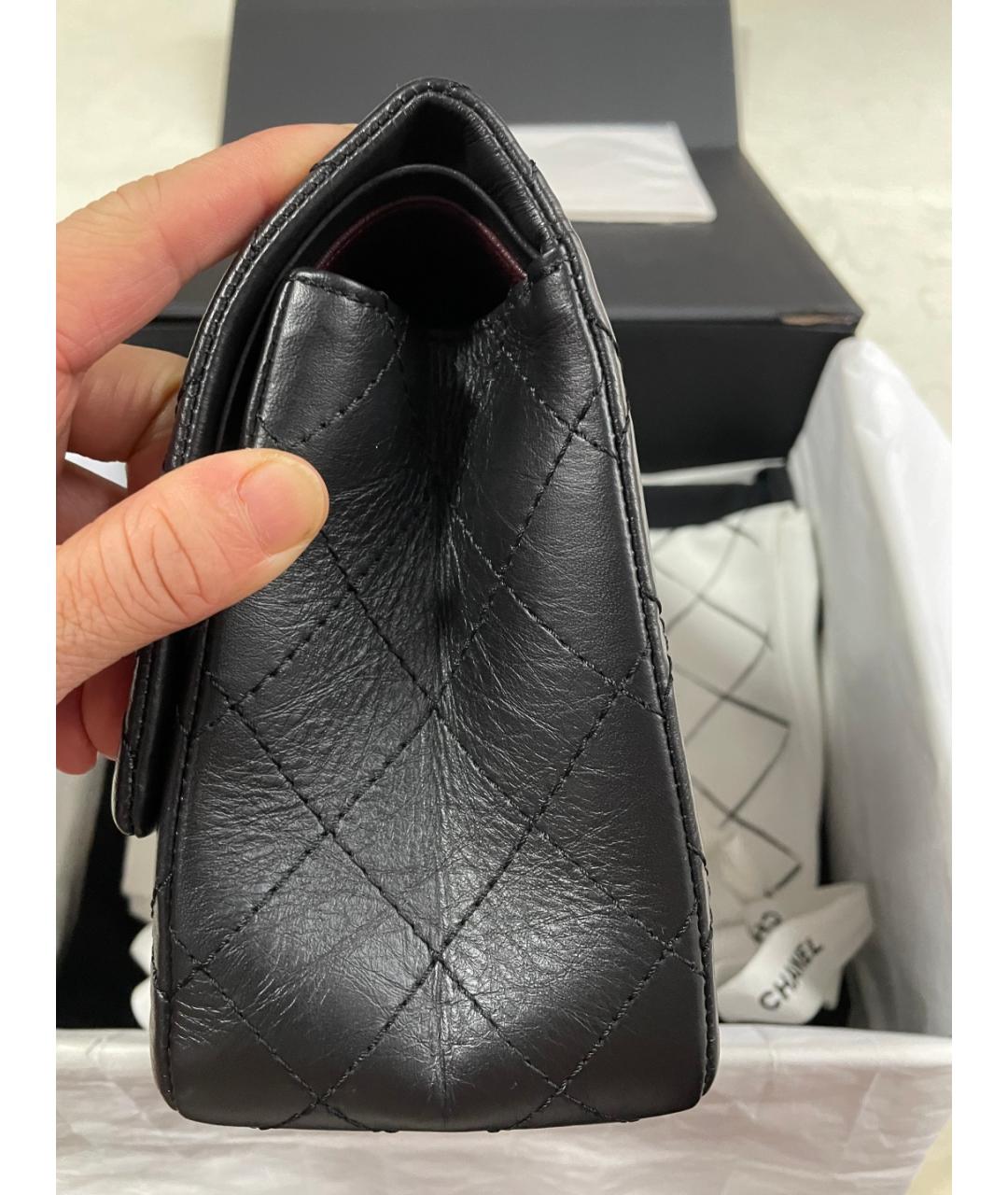 CHANEL Черная кожаная сумка через плечо, фото 4