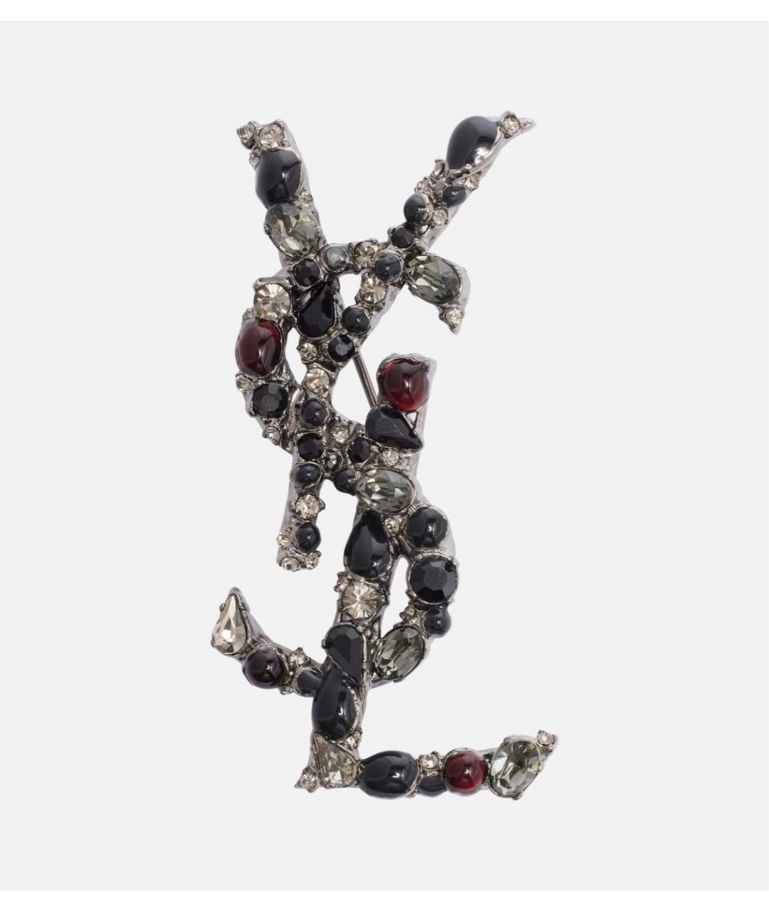 SAINT LAURENT Серебряная латунная булавка / брошь, фото 5