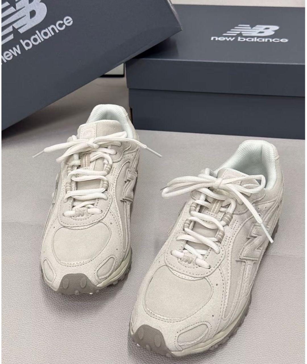NEW BALANCE Бежевые кожаные кроссовки, фото 5