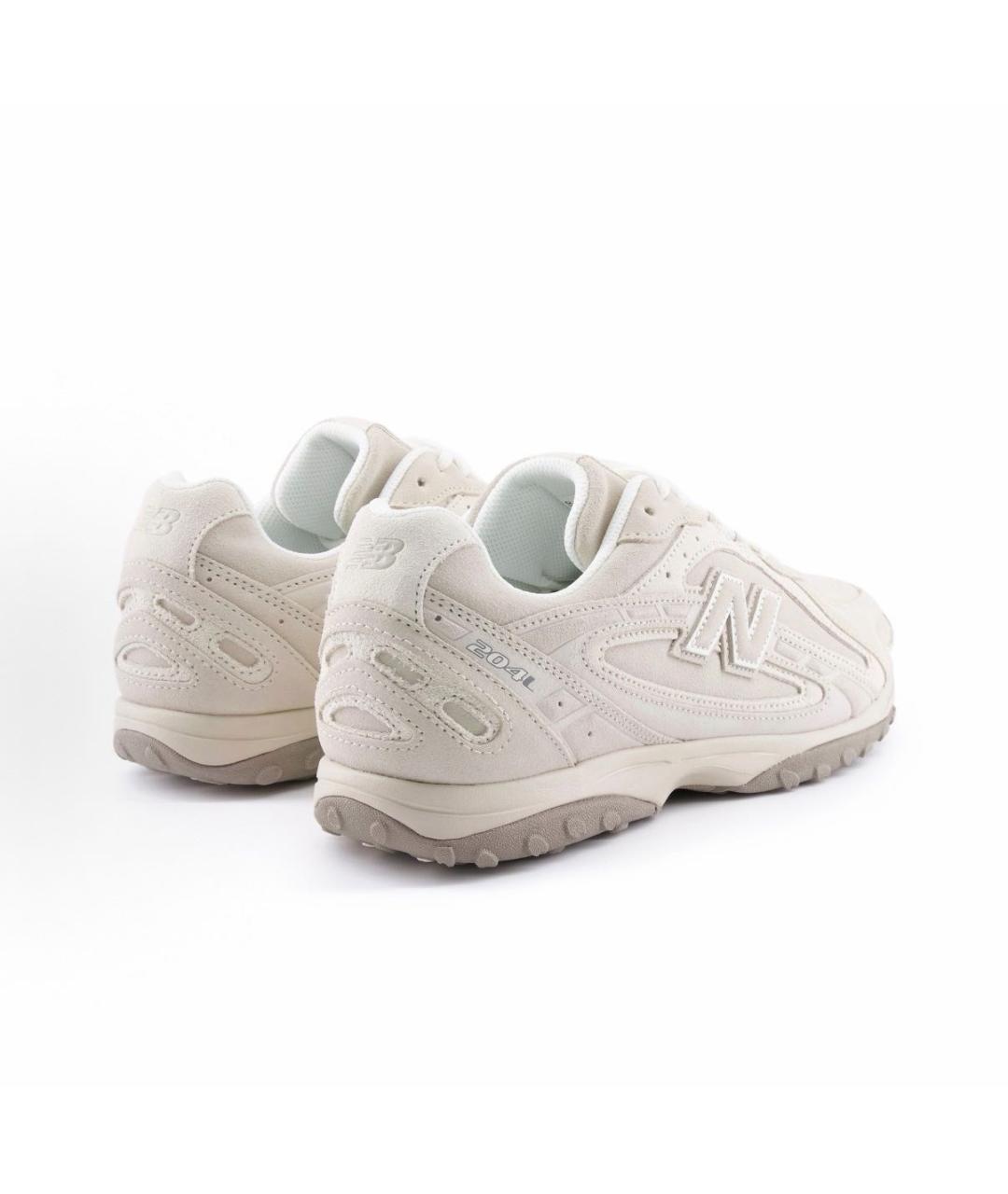 NEW BALANCE Бежевые кожаные кроссовки, фото 4