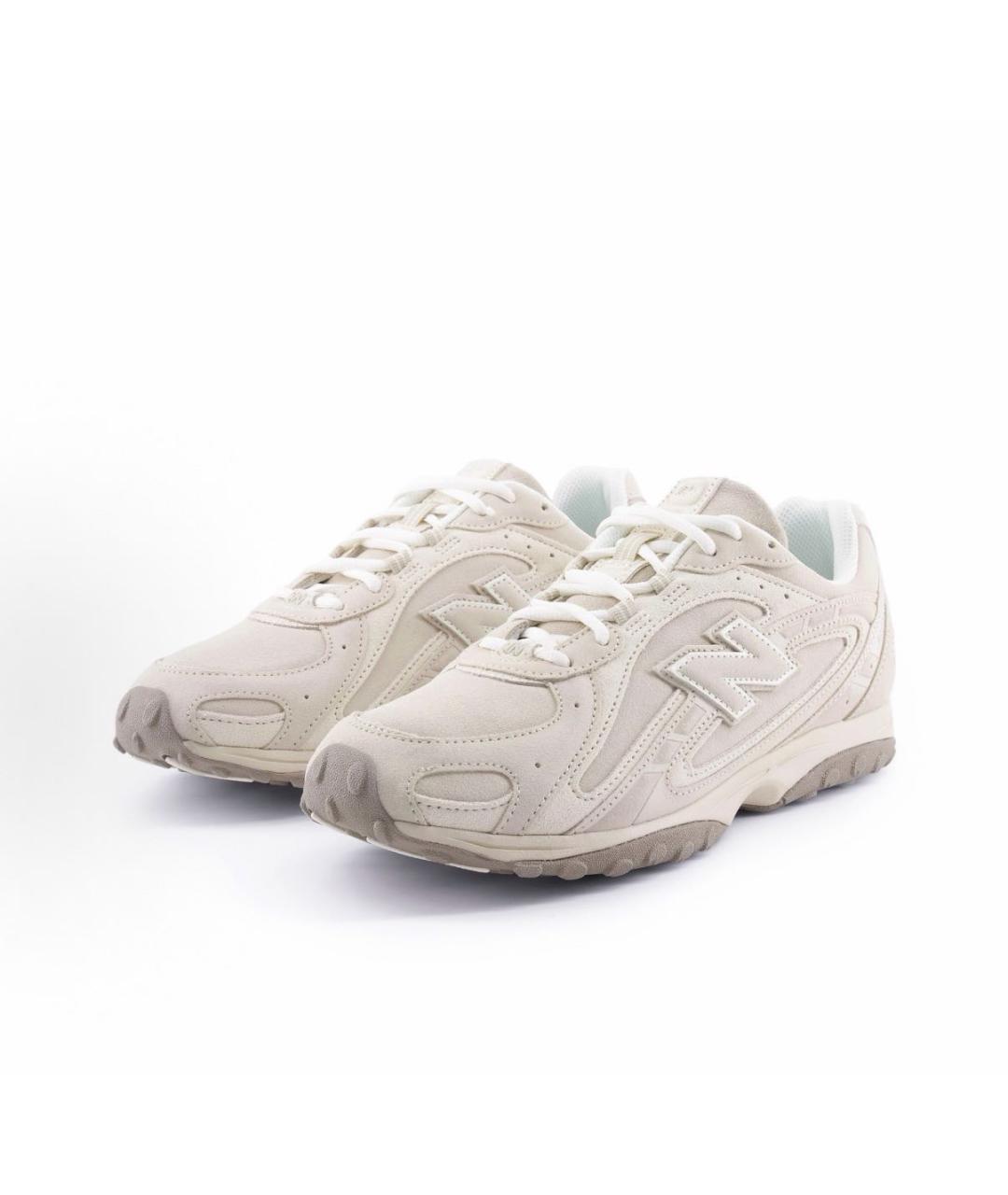NEW BALANCE Бежевые кожаные кроссовки, фото 2