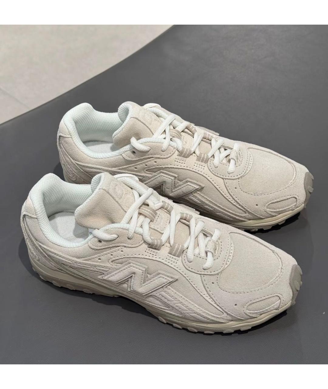 NEW BALANCE Бежевые кожаные кроссовки, фото 7