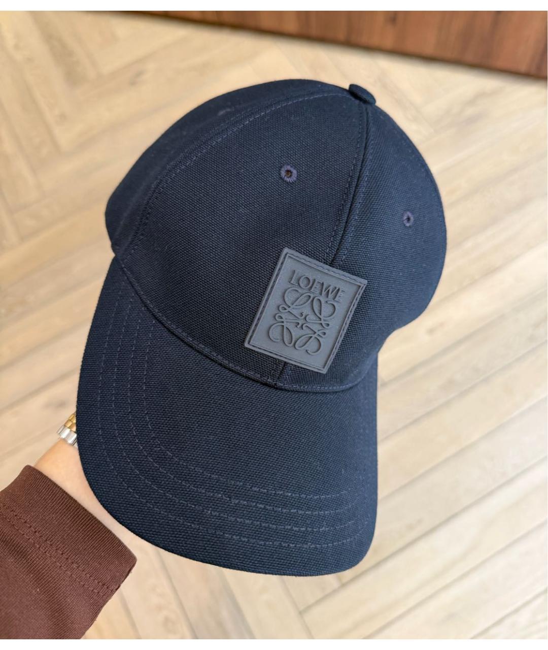 LOEWE Темно-синяя кепка, фото 2