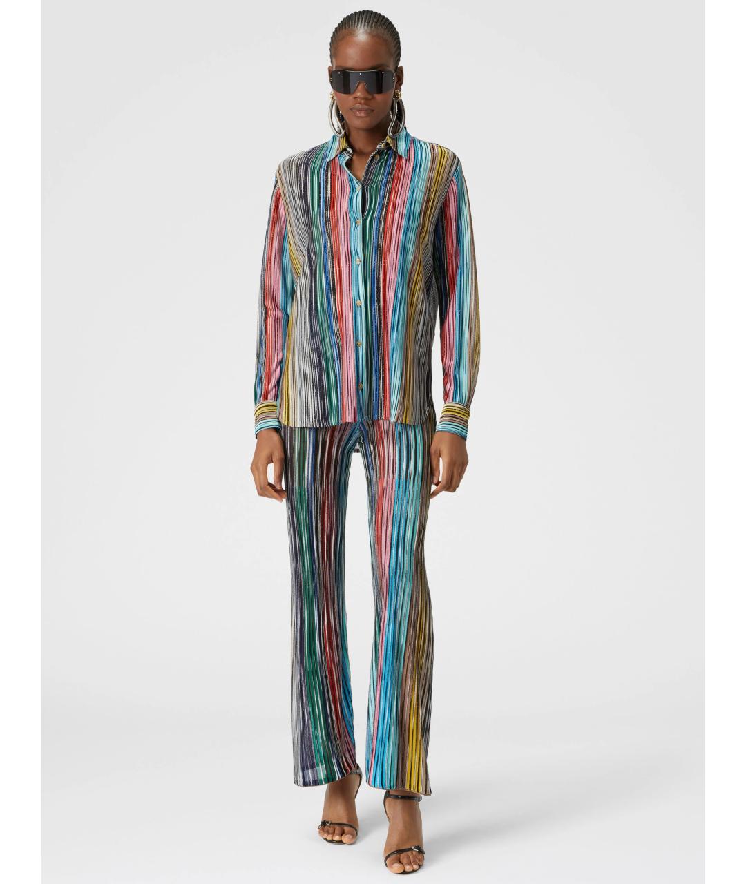 MISSONI Мульти вискозные прямые брюки, фото 2