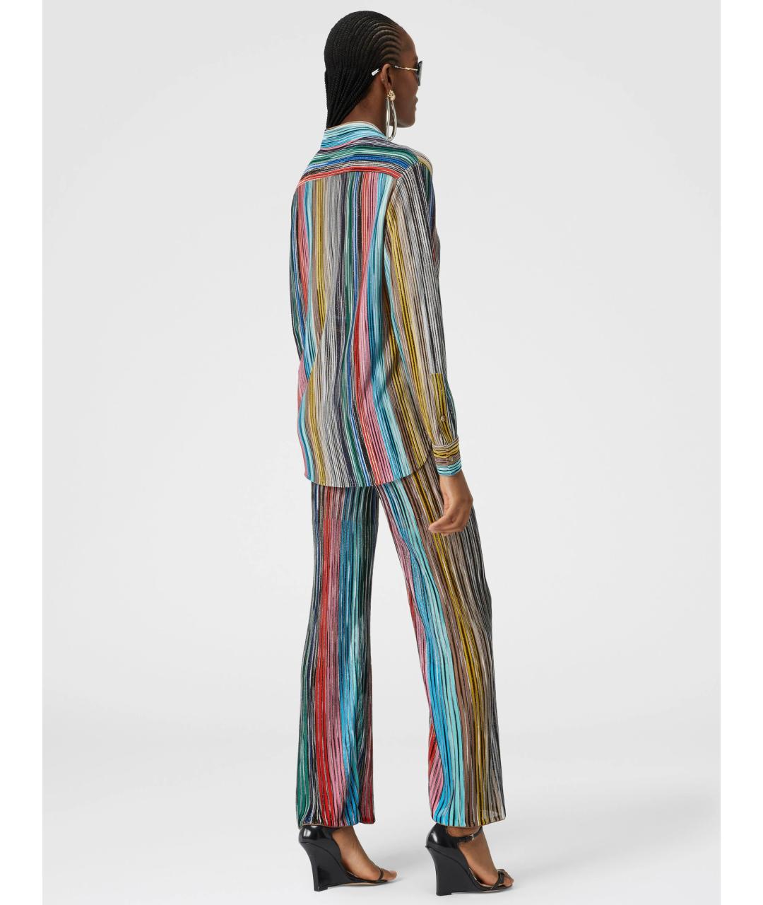 MISSONI Мульти вискозные прямые брюки, фото 3