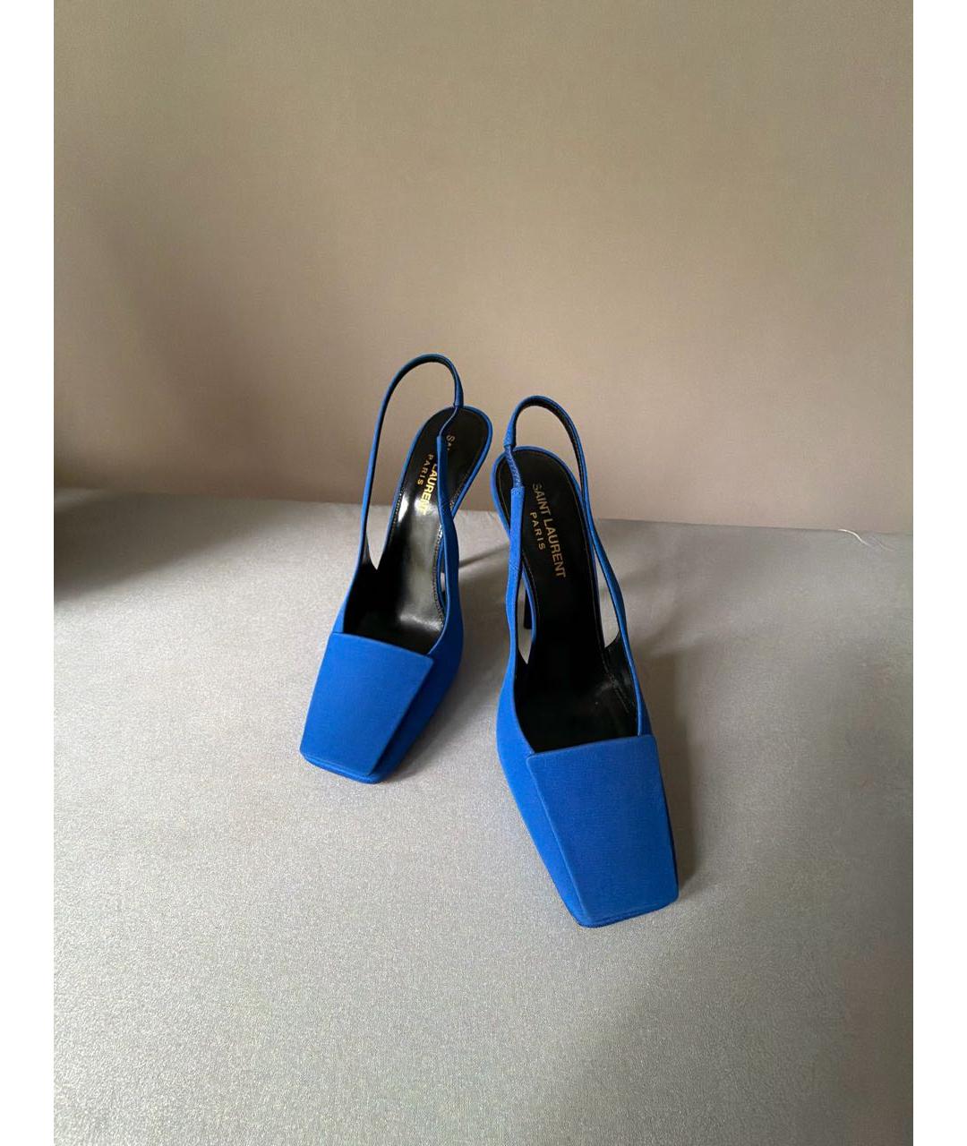 SAINT LAURENT Синие туфли, фото 2