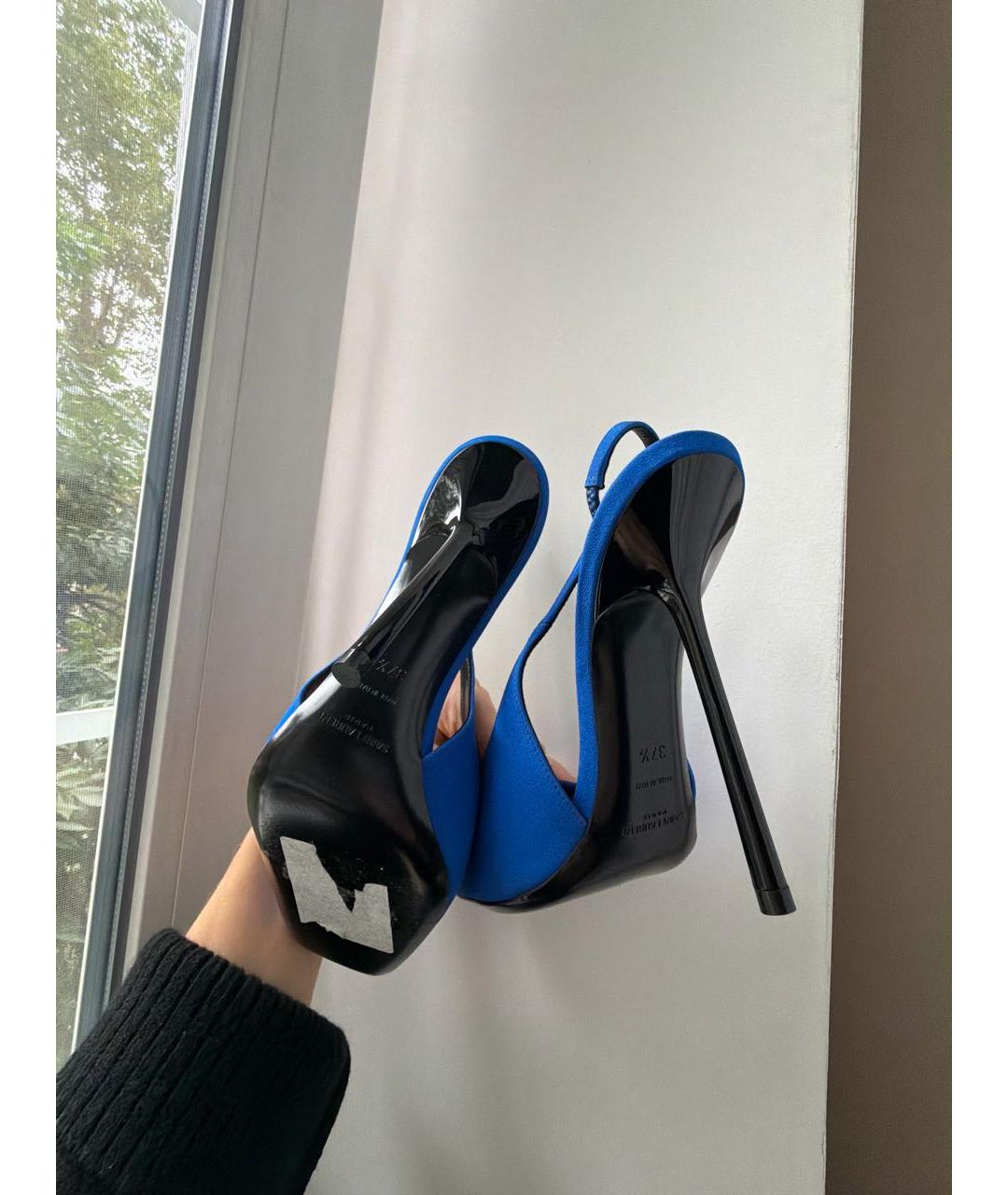 SAINT LAURENT Синие туфли, фото 5