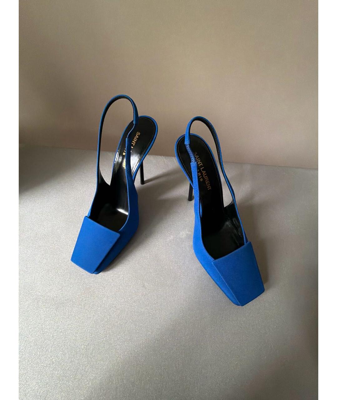 SAINT LAURENT Синие туфли, фото 3