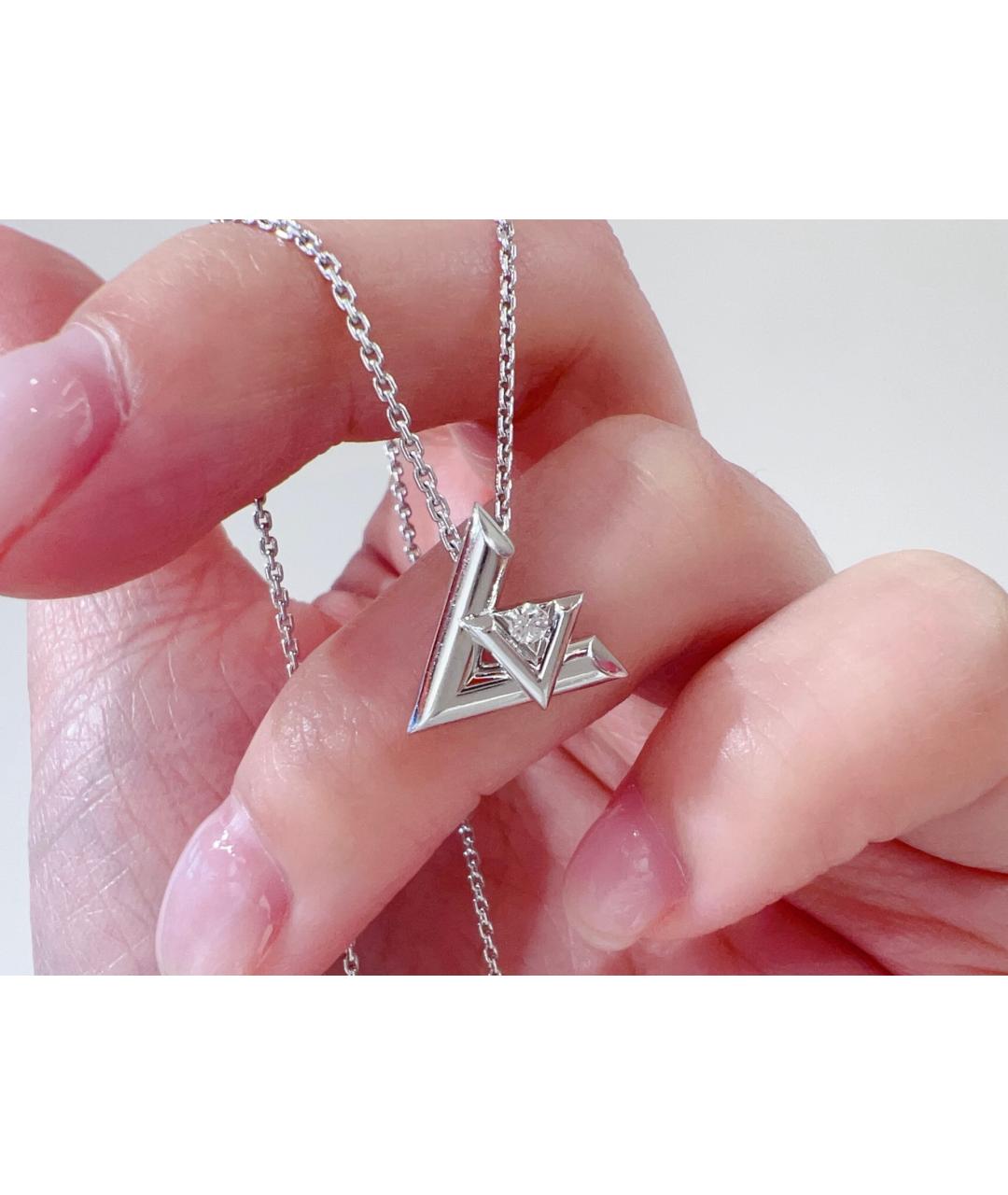 LOUIS VUITTON Серебряное колье из белого золота, фото 3